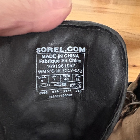 Sorel Dark Brown Lace-Up Wedge Boots - Picture 4 of 7